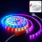 LED rope light 10 metre multicolour strip with plug and switch