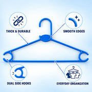 Plastic Clothes Hangers – Durable & Space-Saving Set of 6