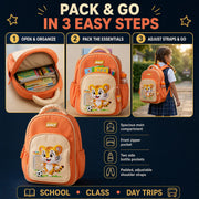 Cute Cartoon School Backpack – Lightweight & Spacious for Kids