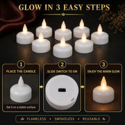Usage guide for LED floating tealight candles
