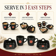 Play Station Ceramic Mug and plastic Bowl Set – 4-Piece | JubileeJoy