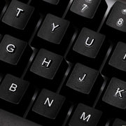 Gaming keyboard mouse combo featuring 104 keys and a comfortable, ergonomic design.
