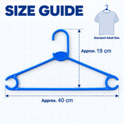Plastic Clothes Hangers – Durable & Space-Saving Set of 6