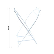White plastic garbage bag holder with a vertical measurement arrow indicating 37 cm height.