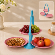 Foldable Fruit Plate – Space-Saving Multi-Use Kitchen Organizer