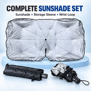 Windshield umbrella sunshade white bg
