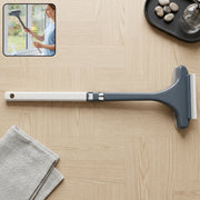 Close-up of 2 in 1 window glass cleaning wiper for streak-free cleaning