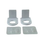 A single white plastic bottle holder with measurements of 5 cm height and 6 cm width indicated by arrows.