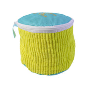 Mesh underwear wash bag on white background