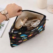 Trendy assorted print waterproof zipper storage pouch