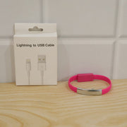 USB to Lightning charging cable live product photo