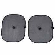 Car sun shade pair on white background