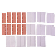 Insert plate retainer clips on white background
