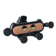 Cute car phone holder on white background