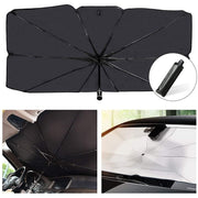 Car Windshield Sun Shade Umbrella from Bharat Emporium - Alloy Steel Color: Black Combo