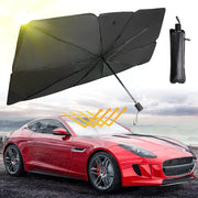 Car Windshield Sun Shade Umbrella from Bharat Emporium - Alloy Steel Color: Black Combo