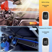 Car Windshield Sun Shade Umbrella from Bharat Emporium - Alloy Steel Color: Black Combo