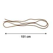 A brown spiral cable protector sleeve is shown with a 151 cm measurement indicator.