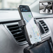 Universal car air vent mobile phone holder with gravity auto lock