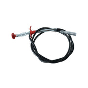 Spring drain dredging tool on white background