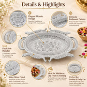 Mukhwas Serving Tray – Elegant Dry Fruit & Candy Plate | Jiaqi