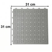 Versatile interlocking mats for wet area safety in bathrooms and gyms