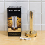 Crystal Table Lamp – Sparkle Design with Golden Base LED