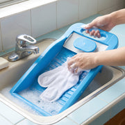 Soap holder compartment on the washing board